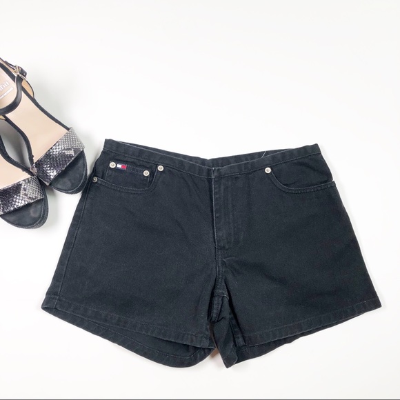 Tommy Hilfiger Pants - Tommy Hilfiger | High Waist Black Denim Shorts